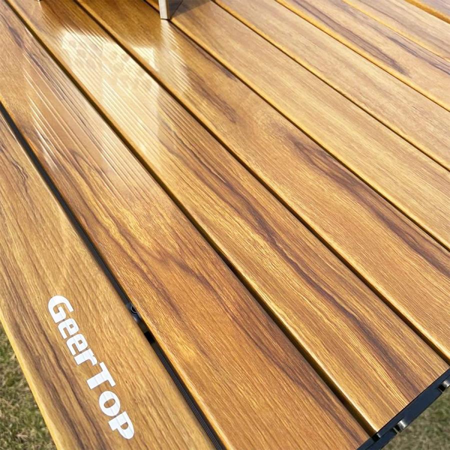 GeerTop アウトドア テーブル 折りたたみ キャンプテーブル アルミ