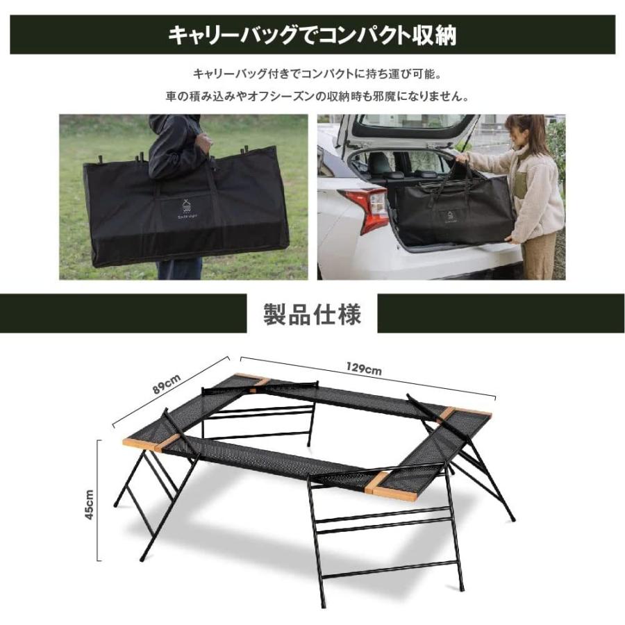 movement store アウトドア テーブル 囲炉裏テーブル アウトドア 焚き火テーブル バーベキューテーブル キャン(uc079)の画像