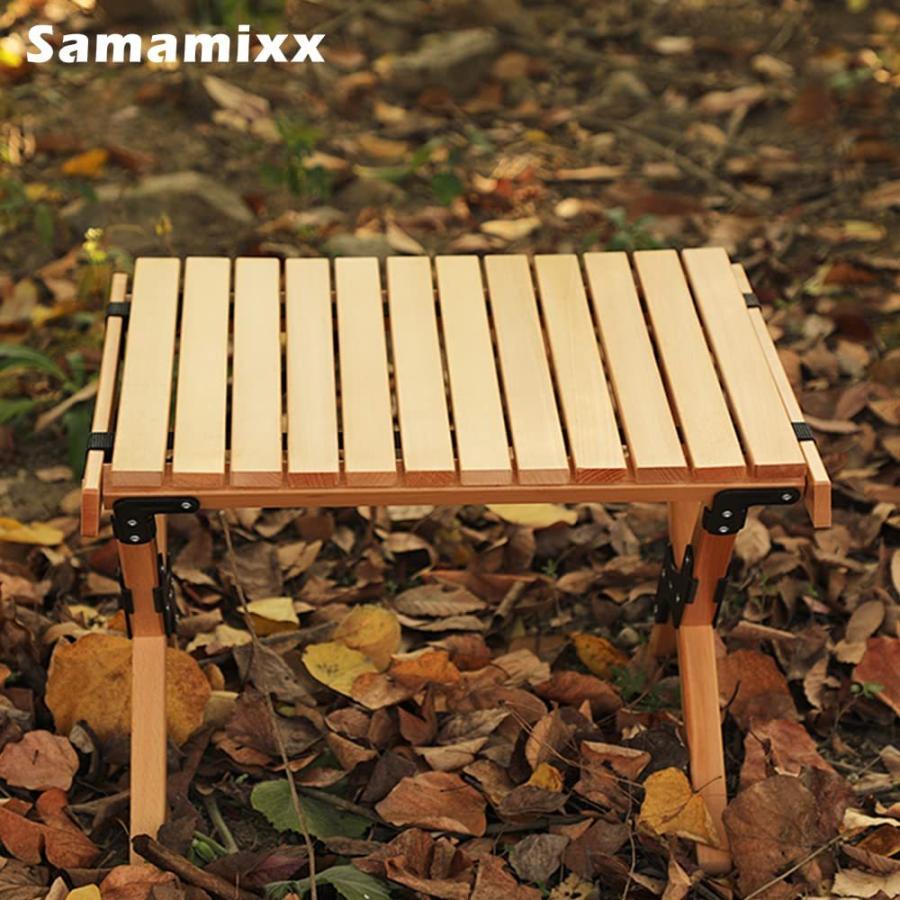 Samamixx アウトドアテーブル ロールテーブル 折りたたみ ロールトップ