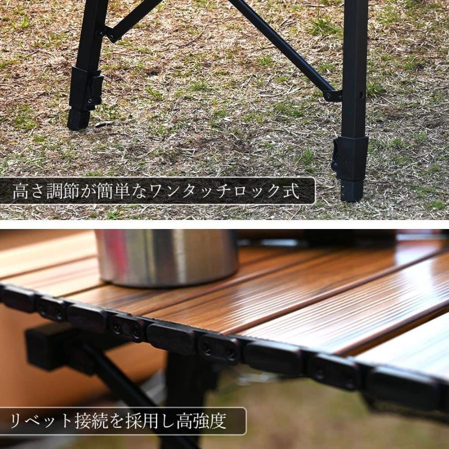 waku fimac アウトドア テーブル キャンプ 机 折りたたみテーブル ローテーブル てーぶる(uc170)の画像