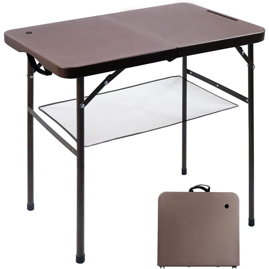 PSKOOK 折りたたみ テーブル アウトドア キャンプテーブル ロー