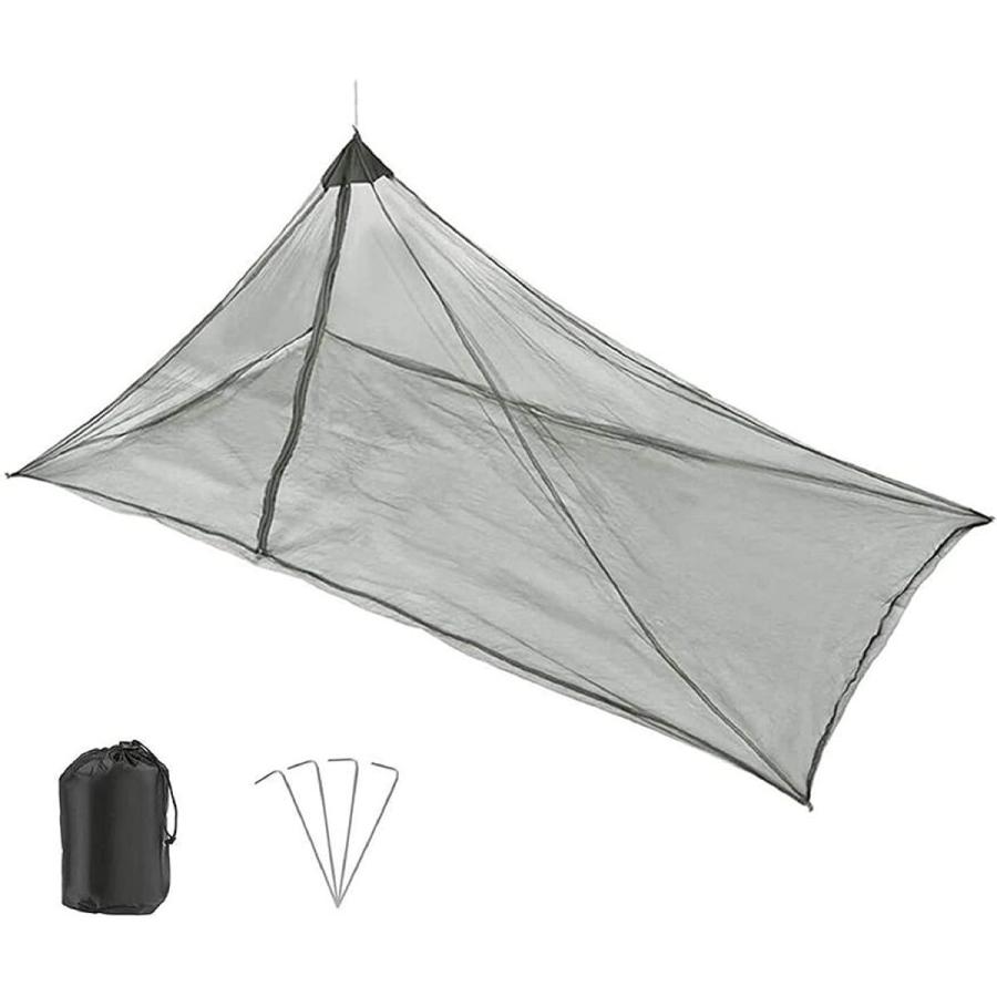 iaoinxing 超軽量蚊帳 キャンプ 軽量 シングル ワンタッチ テント