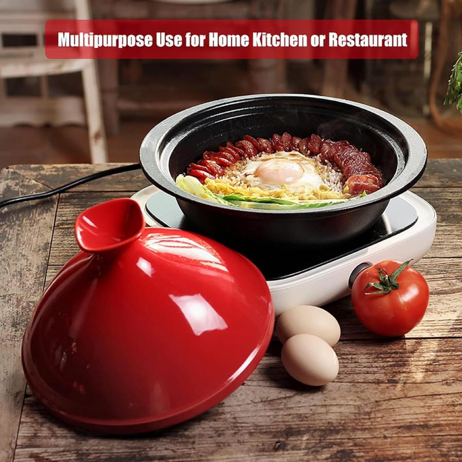 タジン鍋 Amazon | 蓋付きモロッコタジン鍋、28cmの大型美味しさ凝縮