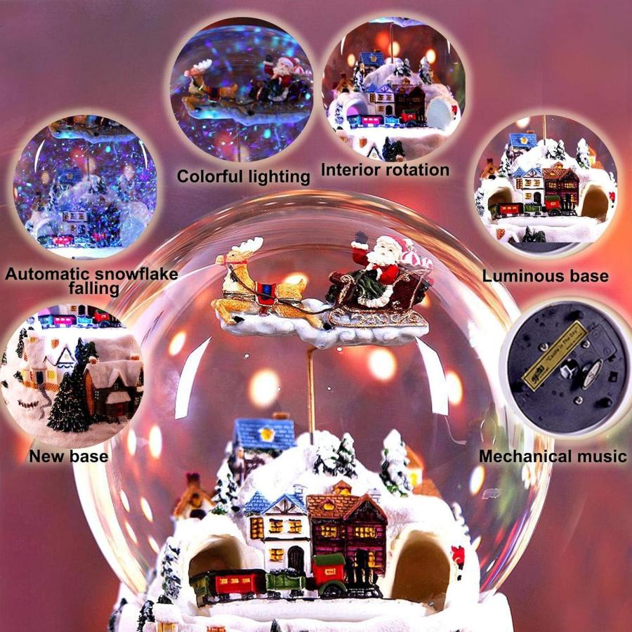 オルゴール クリスマス プレゼント スノードーム スノーオルゴール
