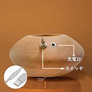 オルゴール 猫 クリスタル ボール 間接照明 LEDライト USB充電式 投影