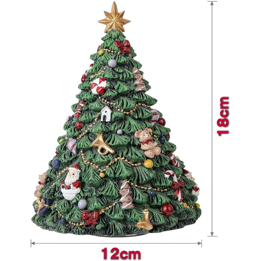 オルゴール スノードーム ミニ クリスマスツリー 卓上飾り