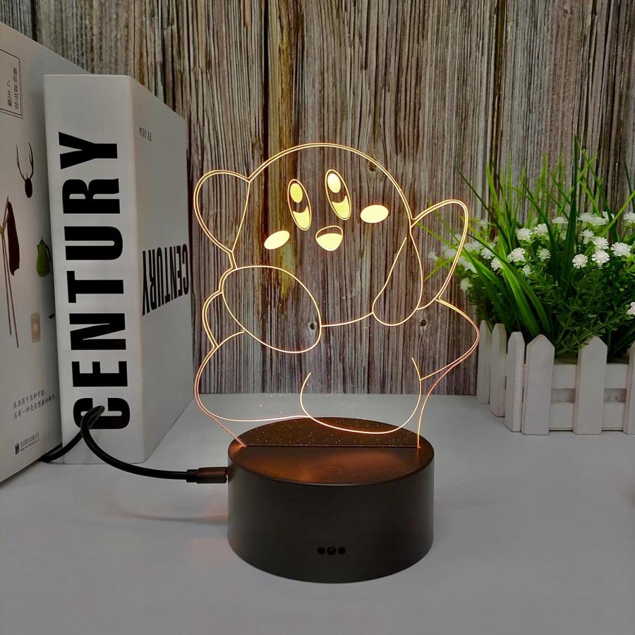 3Dランプ イリュージョン LED カービィ ナイトライト 7色 ユニーク