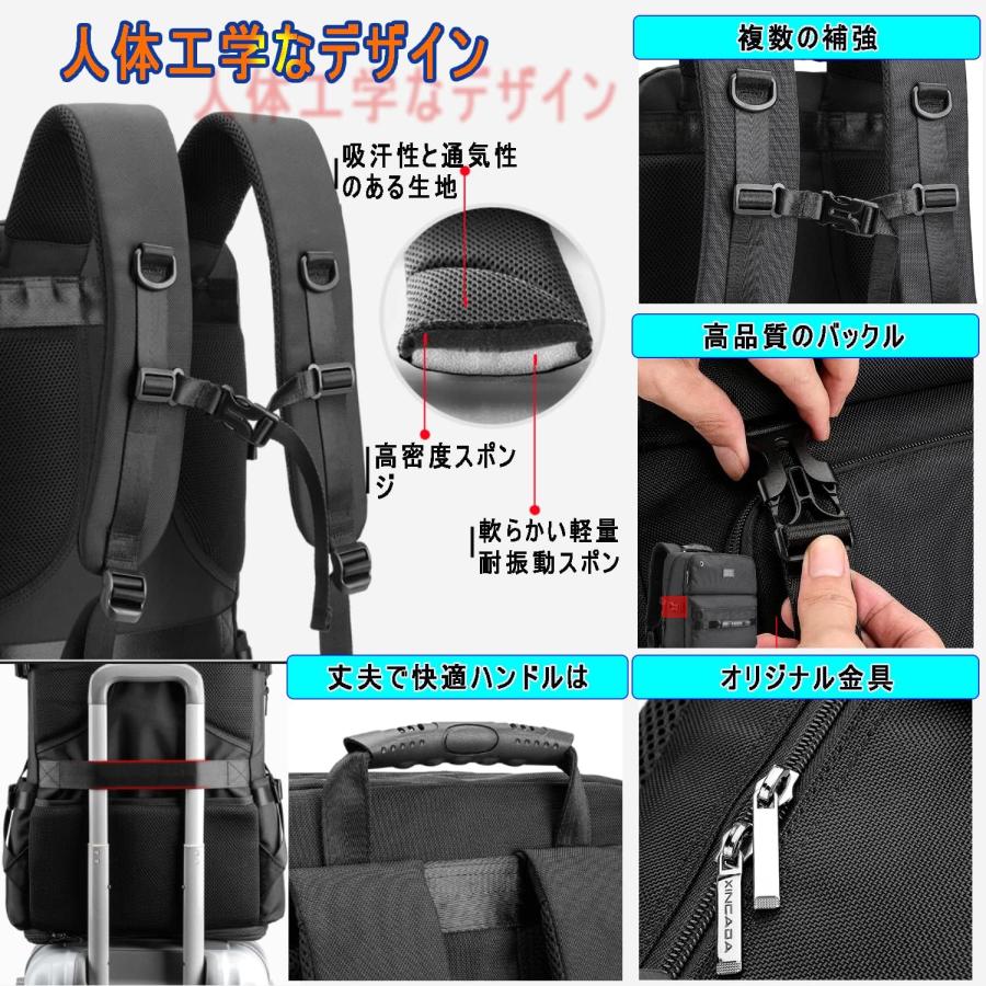 登山リュック 75L 大容量 リュックサック バックパック 軽量 防水 ハイキング キャンプ アウトドアバッグ 防災 旅行(xi136)の画像