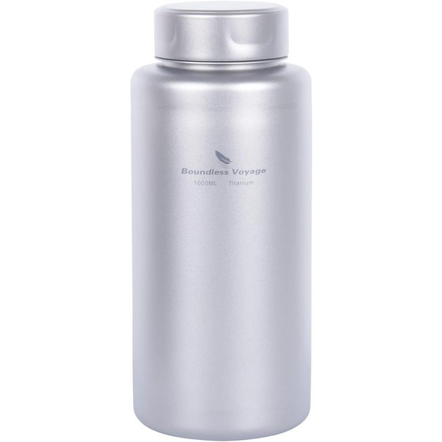 【美品】銀製 ボトル 水筒 水筒 ボトル 1000ml大容量 広口 直飲み水筒 アウトドア キャンプ 登山