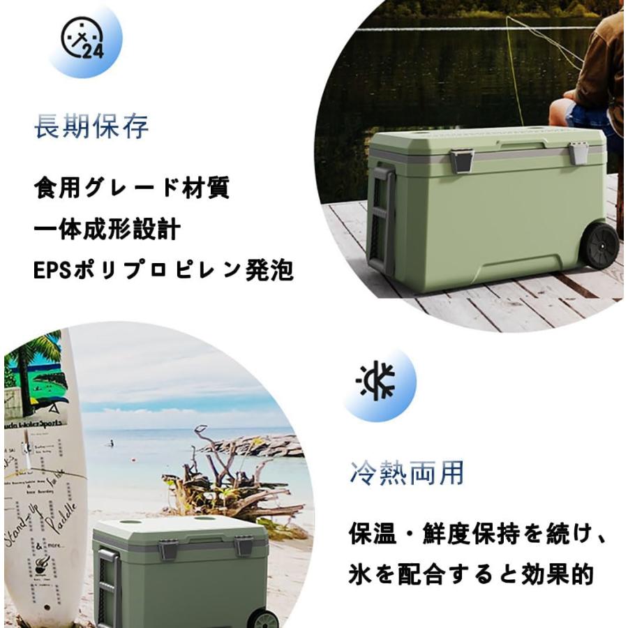 クーラーボックス ほおん保冷箱 手提 長時間 保冷 保温バッグ ランチバッグ 密閉 漏れ防止 大容量45L 防水 タイヤホイ(xv066)の画像
