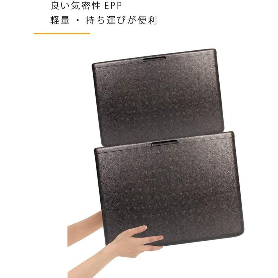 保温 保冷 発泡スチロール 箱 クーラーボックス ケータリング用 コンテナー フォームボックス デリバリー 長時間保冷 肉厚(xv247)の画像