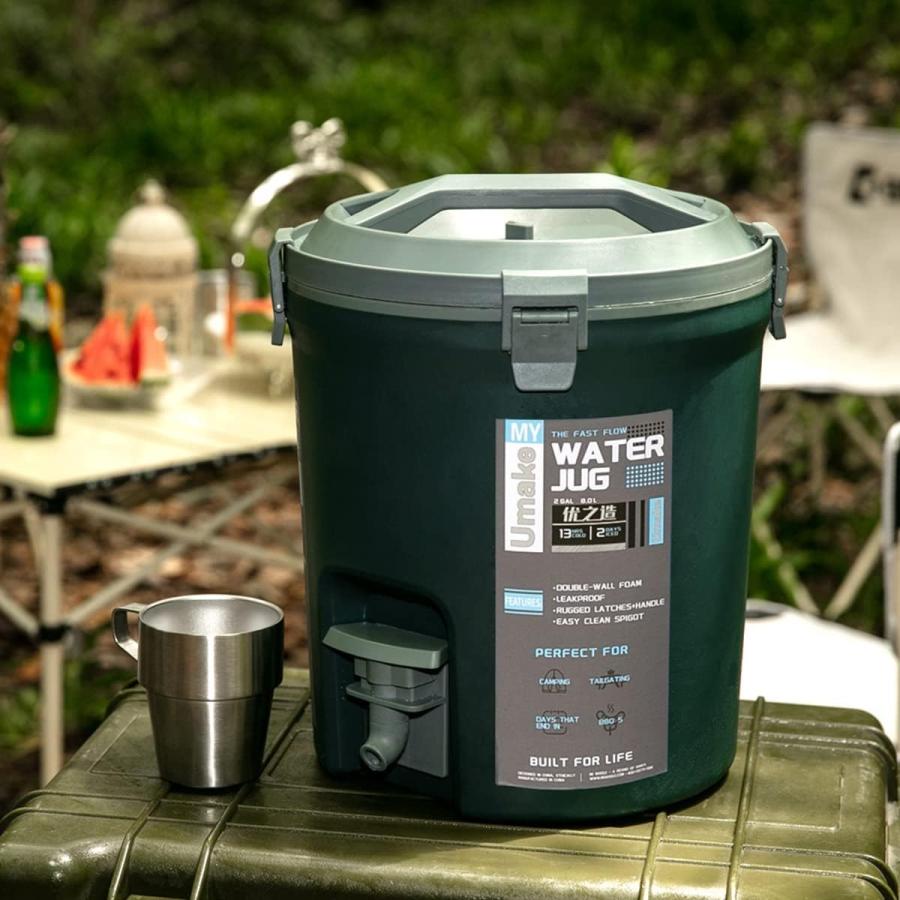 多機能 バケツ 新鮮さを保つ 屋外での使用 クーラーボックス 8L 容量 保冷バッグ 保温バッグ フィッシングクーラー キャ(xv250)の画像