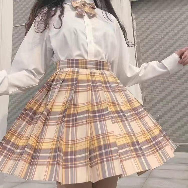 制服 スカート チェック セーラー服チェック柄 ミニスカート 入学式 女子高生 学生服 プリーツスカート コスプレ コスチューム JK 女子高生 私服｜satorustore1｜04