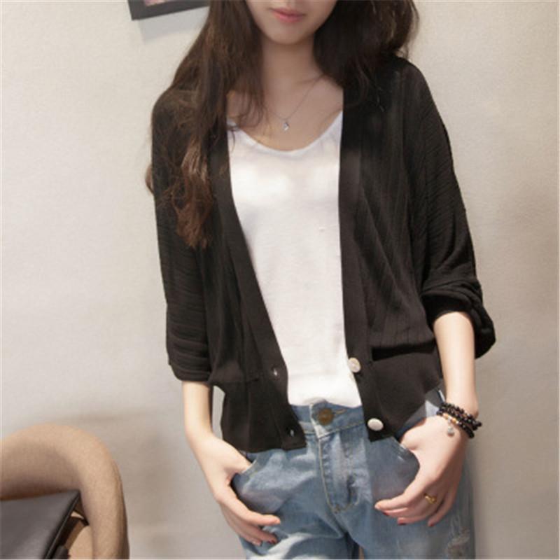 【大特価】カーディガン レディース ドルマン 透け感 夏 薄手 秋服 リブ ボリューム袖 ゆったり ニットカーディガン 長袖 セーター 体型カバー 羽織り |  | 01