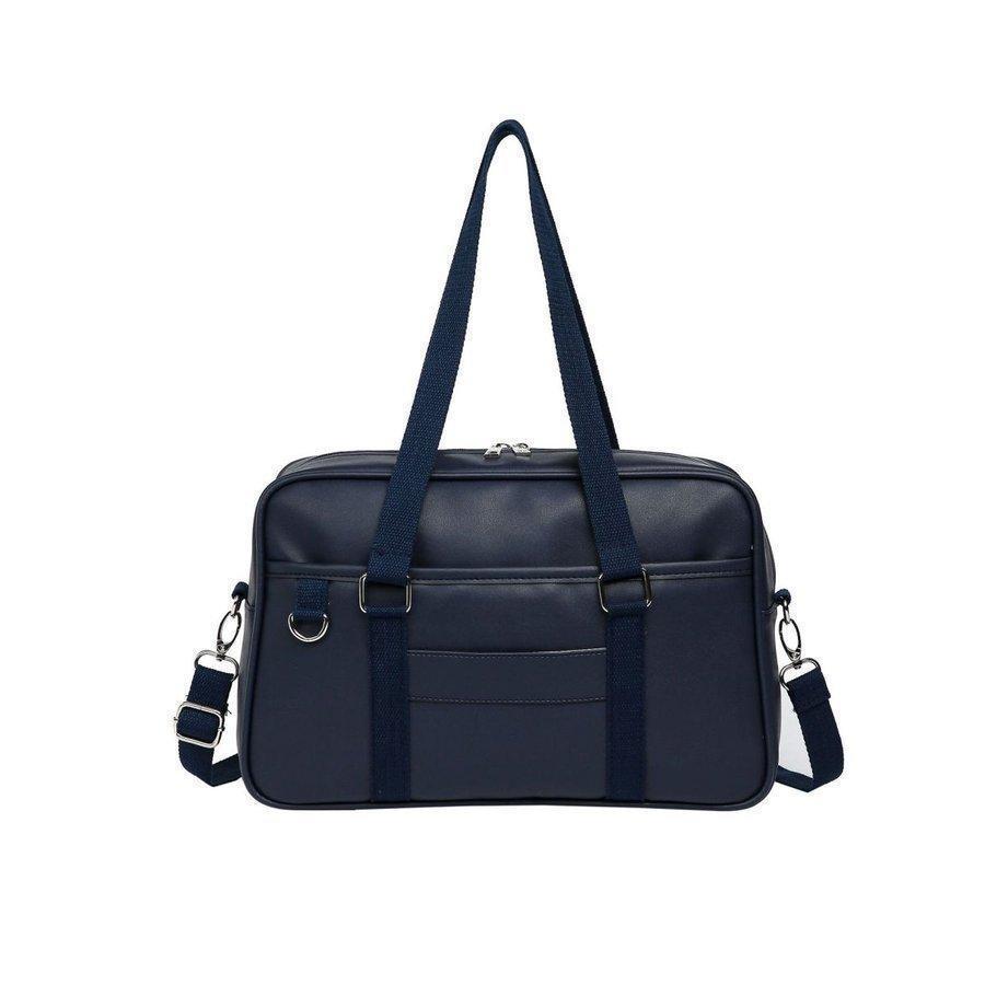 スクールバッグ合皮スクバ撥水全7色学生鞄革男子女子高校生学生