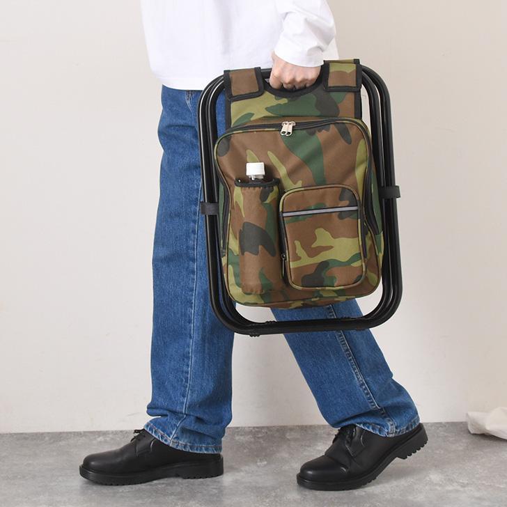 ハドソン　デイパックチェアー　折り畳み椅子付リュック　レア　非売品　ボンバーマン リュックサック 椅子付き 撥水 防水 椅子になる リュック メンズ