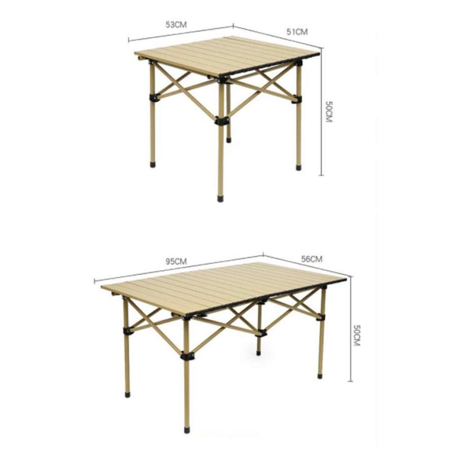 アウトドア 折りたたみ テーブル ハイテーブル キャンプ テーブル アルミ ロールテーブル ハイキング BBQ キャンプ用 アウトドア＆室内 折り畳み｜satoshop｜09
