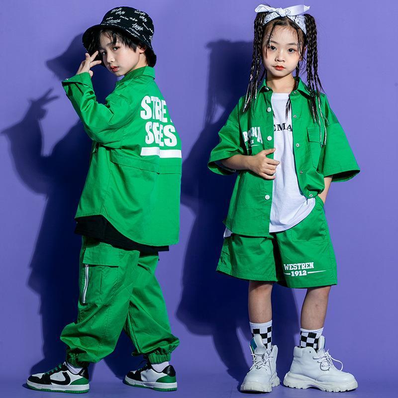 韓国子供服 キッズダンス衣装 ステージ衣装 セットアップ HIPHOP ヒップホップ 半袖 長袖 シャツ パンツ ダンスウェア 練習着 応援団 体操服｜satoshop｜15