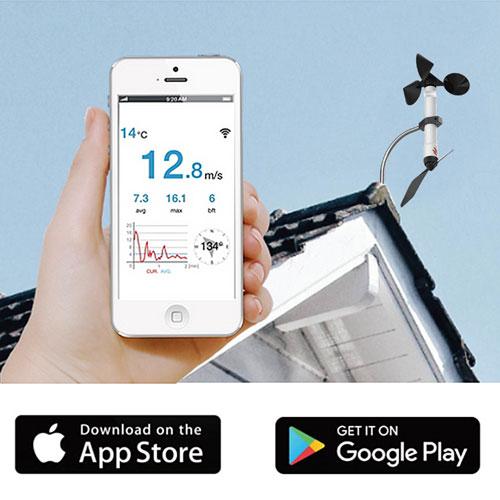 デジタル指示風向風速計 HJ-WindPro 無線式2chデータロガー表示 デジタル指示風向風速計 HJ-WindPro 無線式2chデータロガー表示