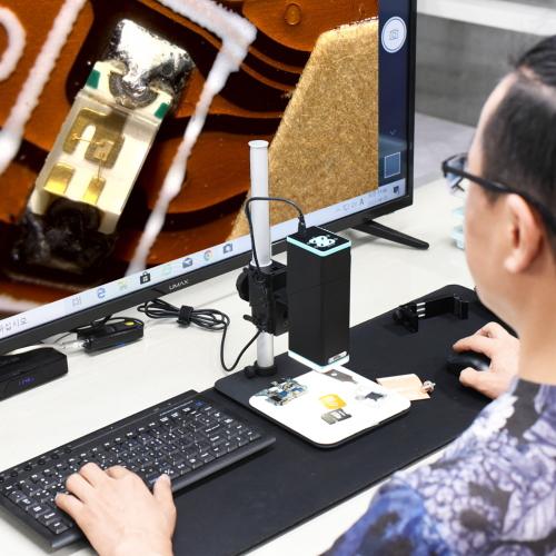 4K対応 デジタル顕微鏡 UM22 (高倍率 最大390倍 オートフォーカス 840万画素 高画質 USB接続 長作動距離 画像計測ソフト) Vitiny マイクロスコープ 実体顕微鏡の画像