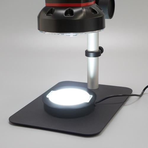 [オプション]Jスコープ 透過照明（丸形） HJ-LED-R LED照明部直径：70ｍｍ 底辺部の直径：90ｍｍの画像