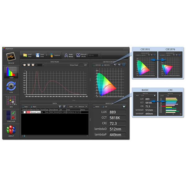 UPRtek スペクトロナビ MK350N Premium 分光放射照度計 スペクトルメーター :SPE-002-11:測定器専門の佐藤商事