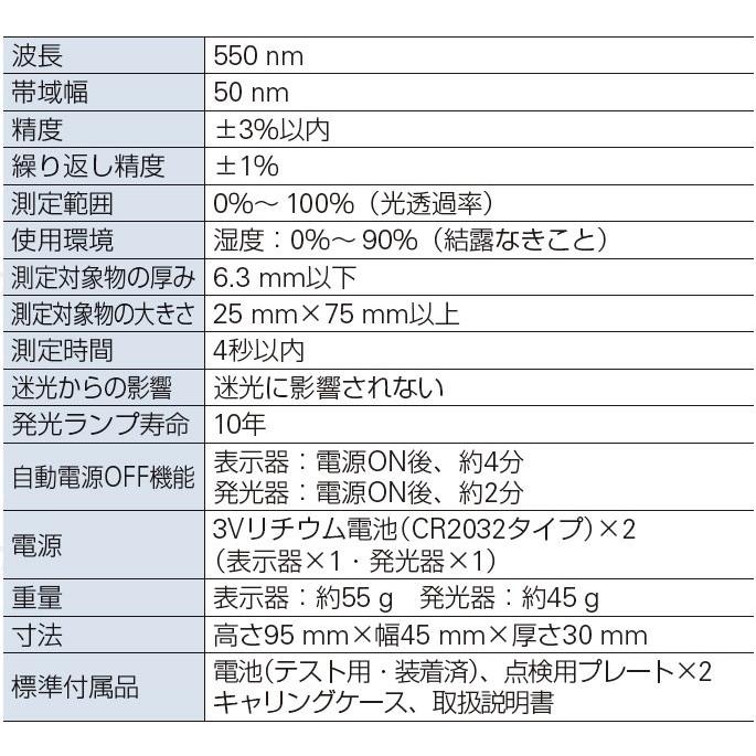 サトテック 可視光線透過率測定器 ティントメーター TM2000 (分離型