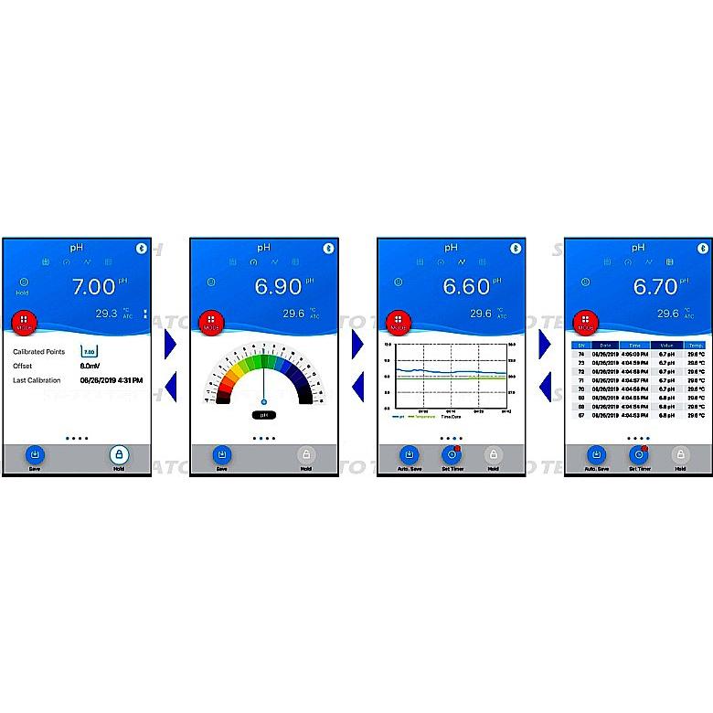 サトテック Bluetooth対応 防水スマートマルチ水質テスター HJ-PC60-Z