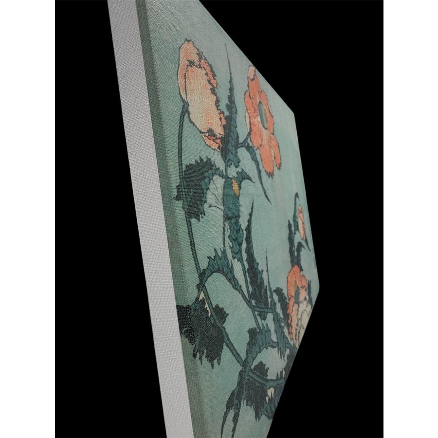 木製パネル アート 葛飾北斎 大判錦絵 芥子(けし)の通販