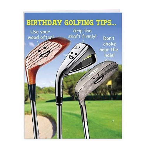 誕生日Golfingヒント誕生日ユーモア用紙カード 1 Jumbo Birthday Card & Enve. (J9002BDG)並行輸入品 絵手紙、カード紙