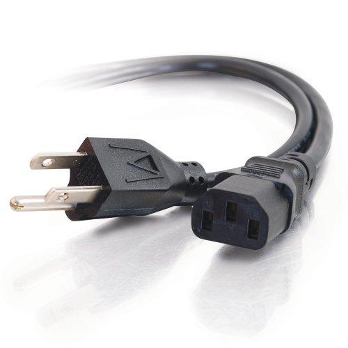 C2G 1ft 18 AWG Universal Power Cord (NEMA 5-15P to IEC320C13) - Power cable バッテリー充電器、発電機