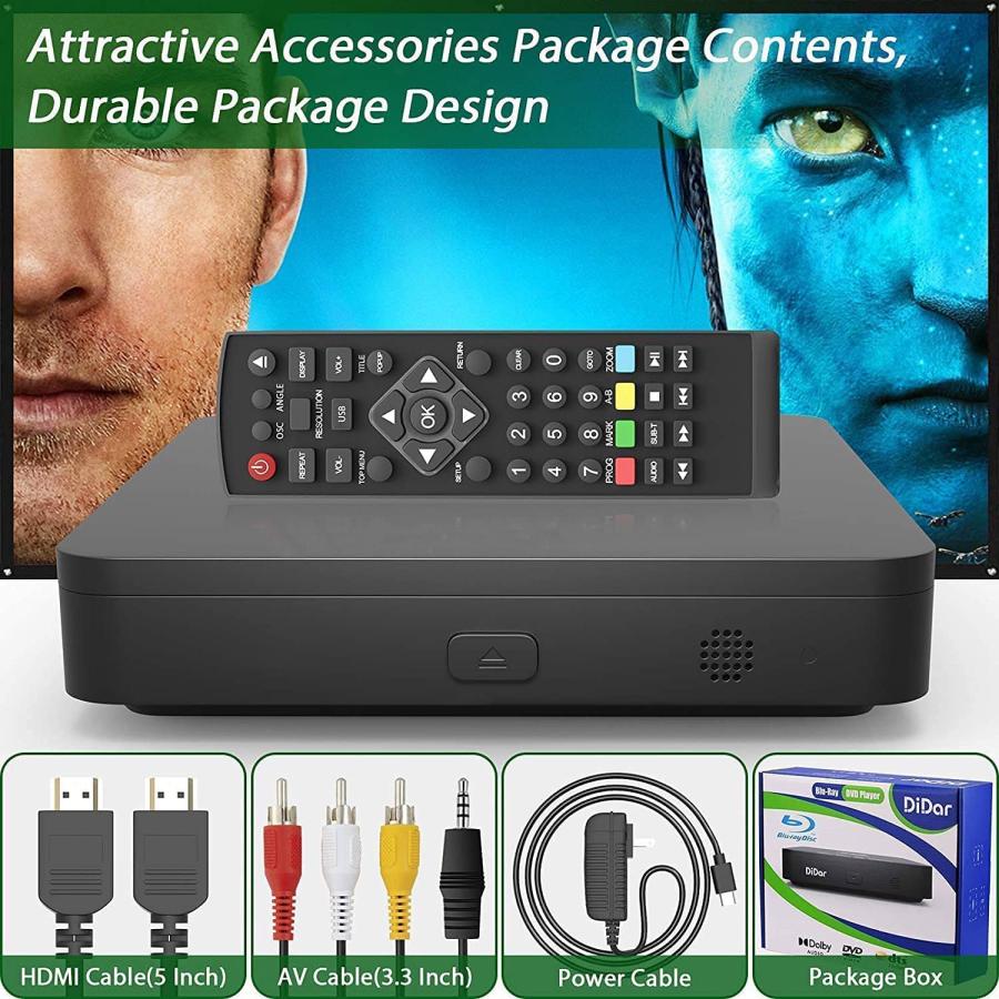 ブルーレイDVDプレーヤー、1080P スーパーミニディスクプレーヤー、DVD