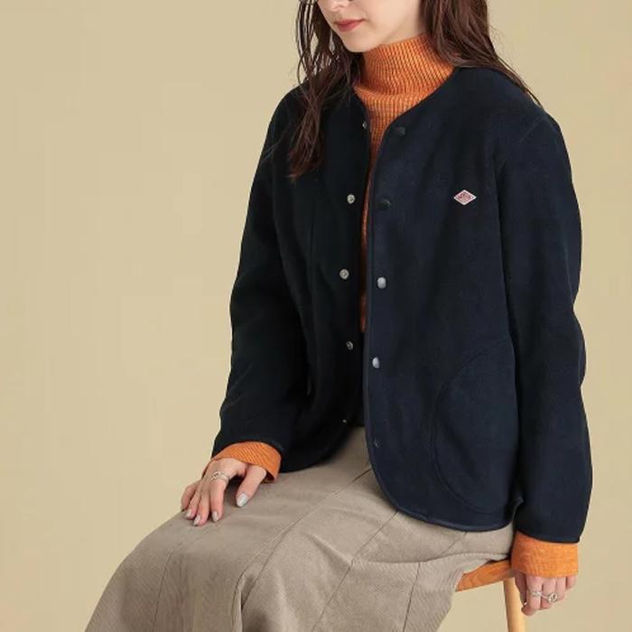 期間限定セール中】DANTON ダントン ダウン ノーカラー フリース 期間限定セール中】DANTON ダントン ダウン ノーカラー フリース