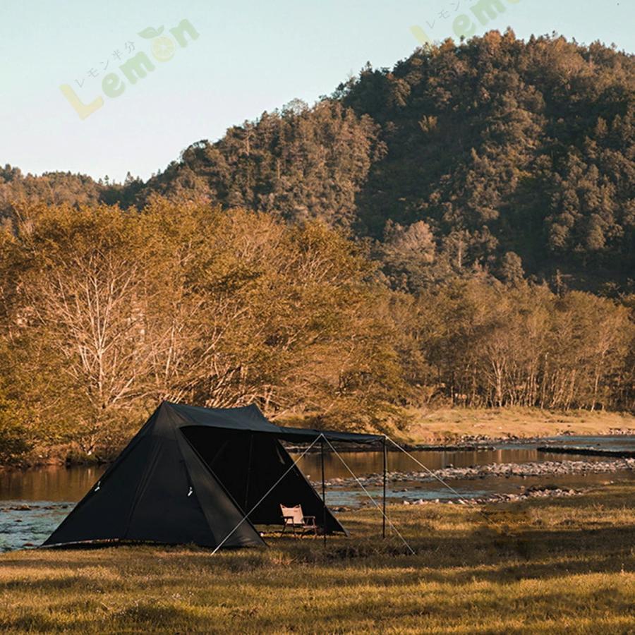【タイムセール】テント パップテント M Mountainhikerr 3-4人用 大型 前室付き 煙突設置可能 キャンプ アウトドア キャンプ用品 アウトドア用品_2