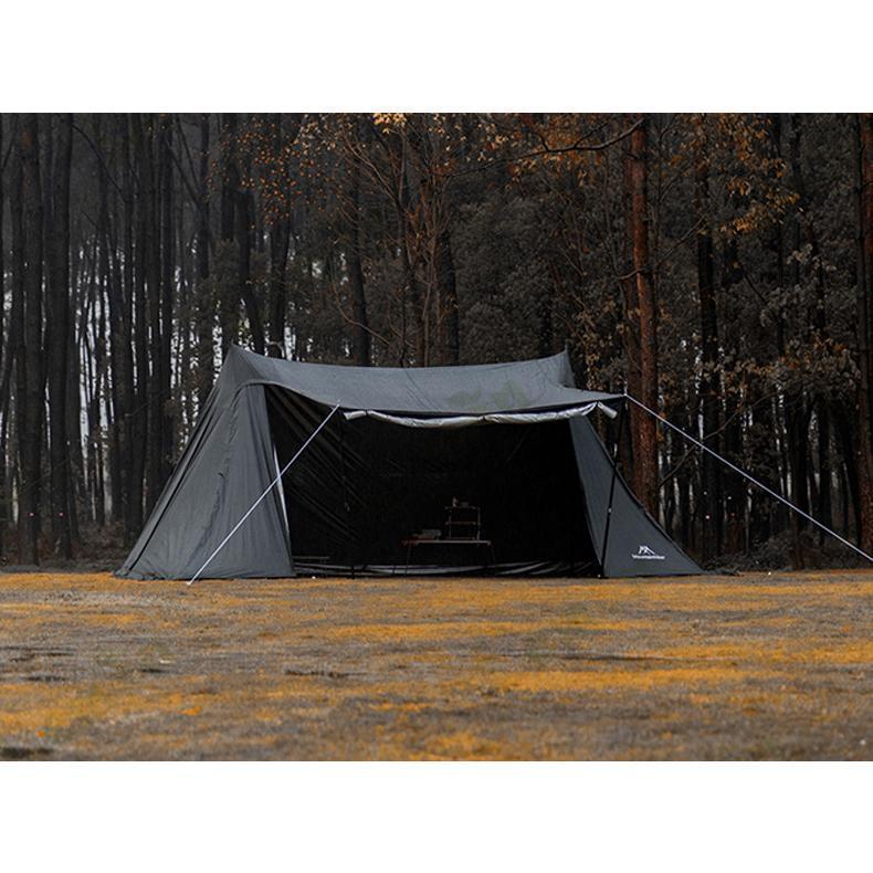 【タイムセール】テント パップテント M Mountainhikerr 3-4人用 大型 前室付き 煙突設置可能 キャンプ アウトドア キャンプ用品 アウトドア用品_3