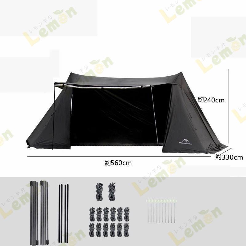 【タイムセール】テント パップテント M Mountainhikerr 3-4人用 大型 前室付き 煙突設置可能 キャンプ アウトドア キャンプ用品 アウトドア用品_5