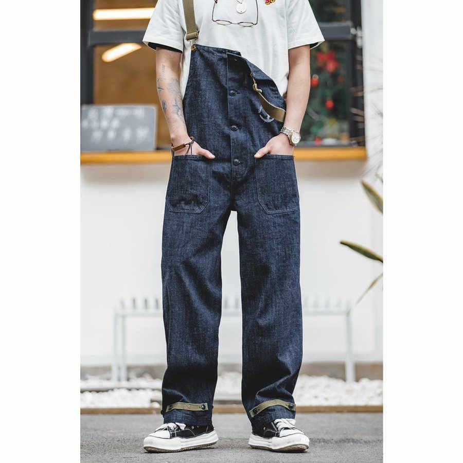 メンズ オーバーオール 切り替 メンズ サロペットパンツ ジーンズ つなぎ オールインワン 作業服 プレゼント 30代 40代 50代｜satosyotemm｜05