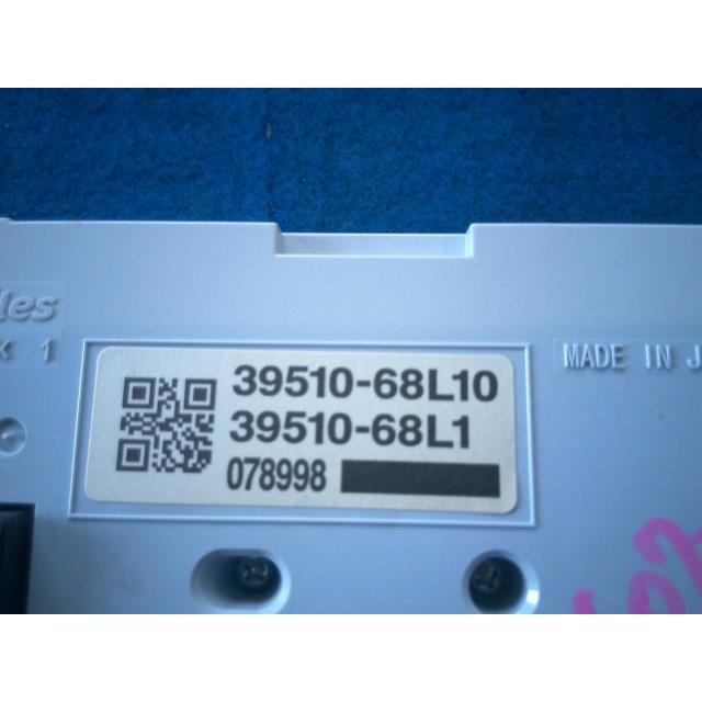 スイフト DBA-ZD72S エアコン スイッチ パネル XG 4WD 39510-68L10 同