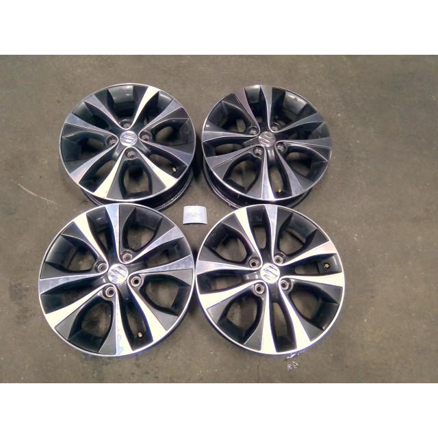 ワゴンR 中古 ホイル ホイール 15×4.5J,4穴,4本,100,+45同梱不可 即決 