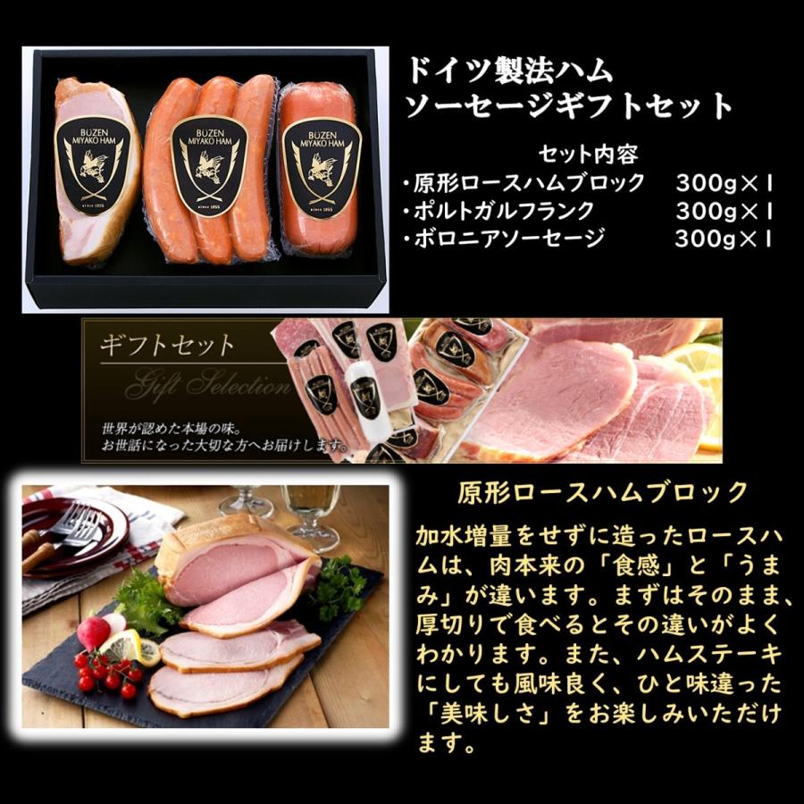 みやこハム ドイツ製法 ハムソーセージセット（MHN33） : 九州