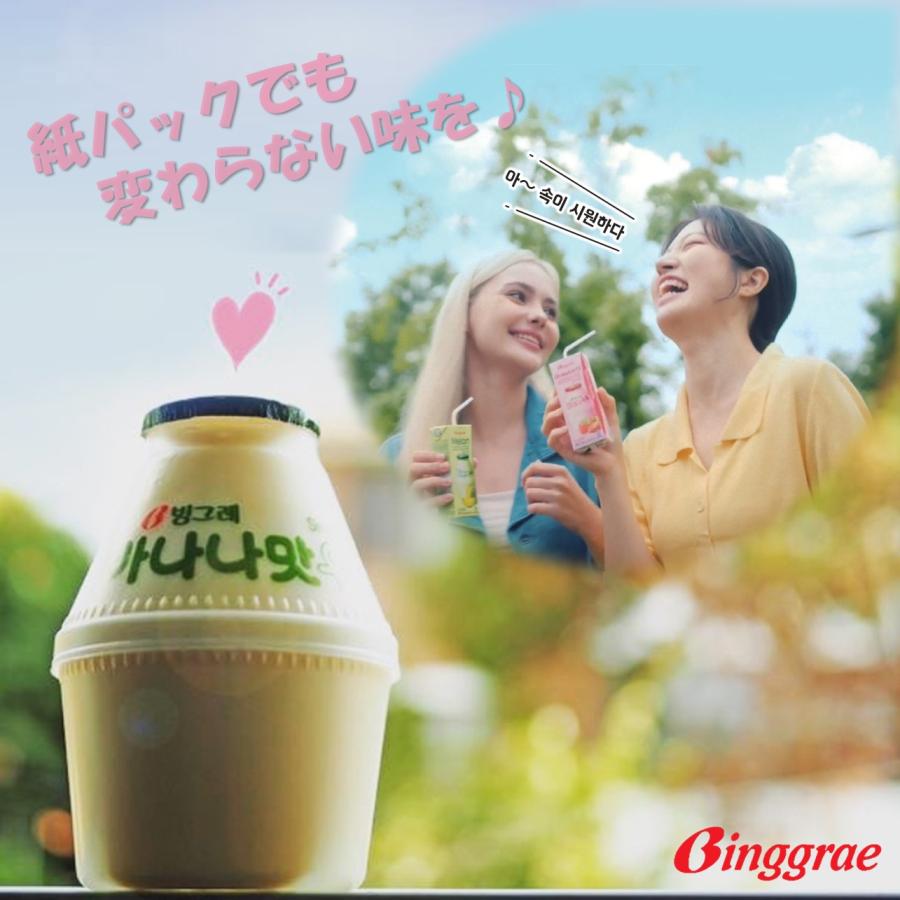 ビングレ「バナナミルク」 ２００ｍｌ×２４本入×１０ケース Binggrae バナナウユ 韓国グルメ 常温保存可能 ソウルフード 韓国ドリンク 韓国スイーツの画像