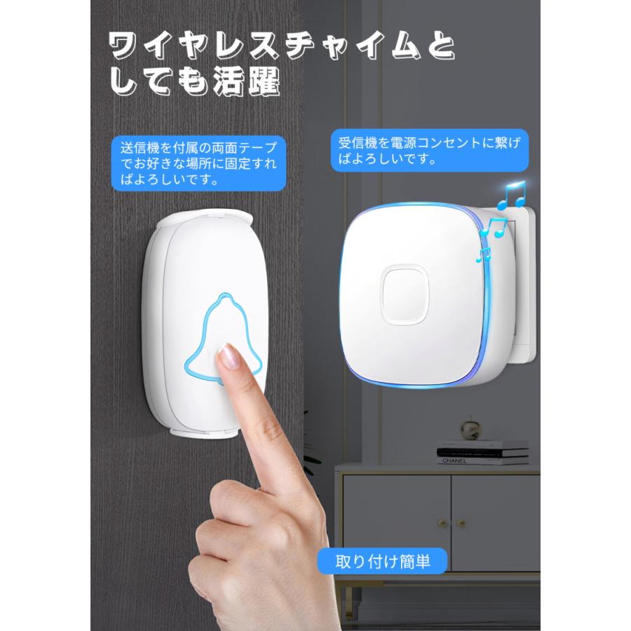 送信機3個 受信機2個 ワイヤレスチャイム 呼び出しチャイムセット 防水 防塵 Amazon.co.jp: ワイヤレスチャイム 玄関チャイム 呼び出し
