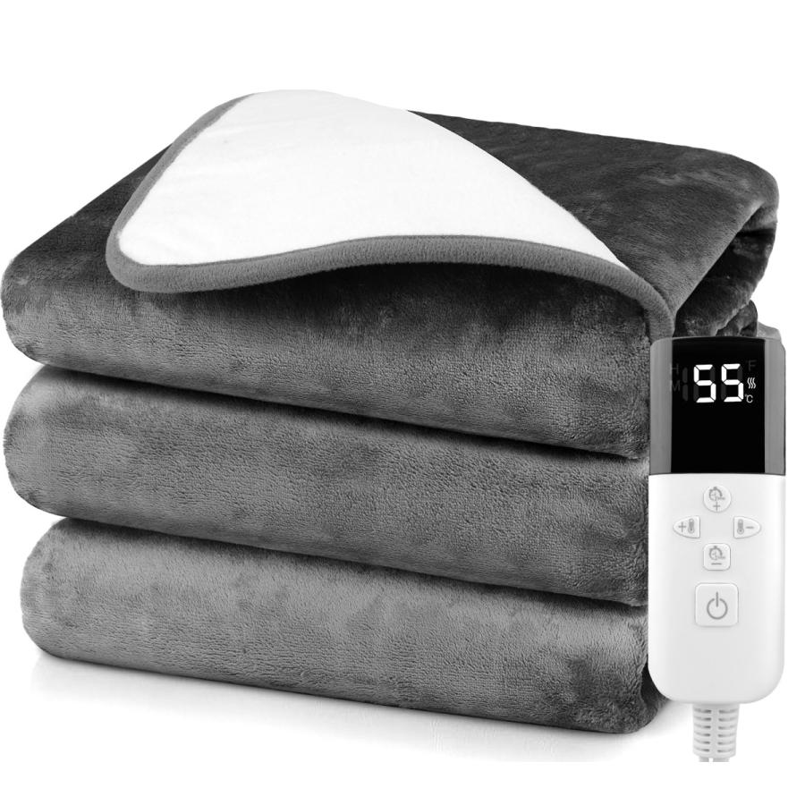 2個セット　大きいサイズ　電気毛布 掛け敷き兼用 電気ひざ掛け 電気ブランケット 電気毛布 電気ブランケット コードレス ホットマット 掛け毛布