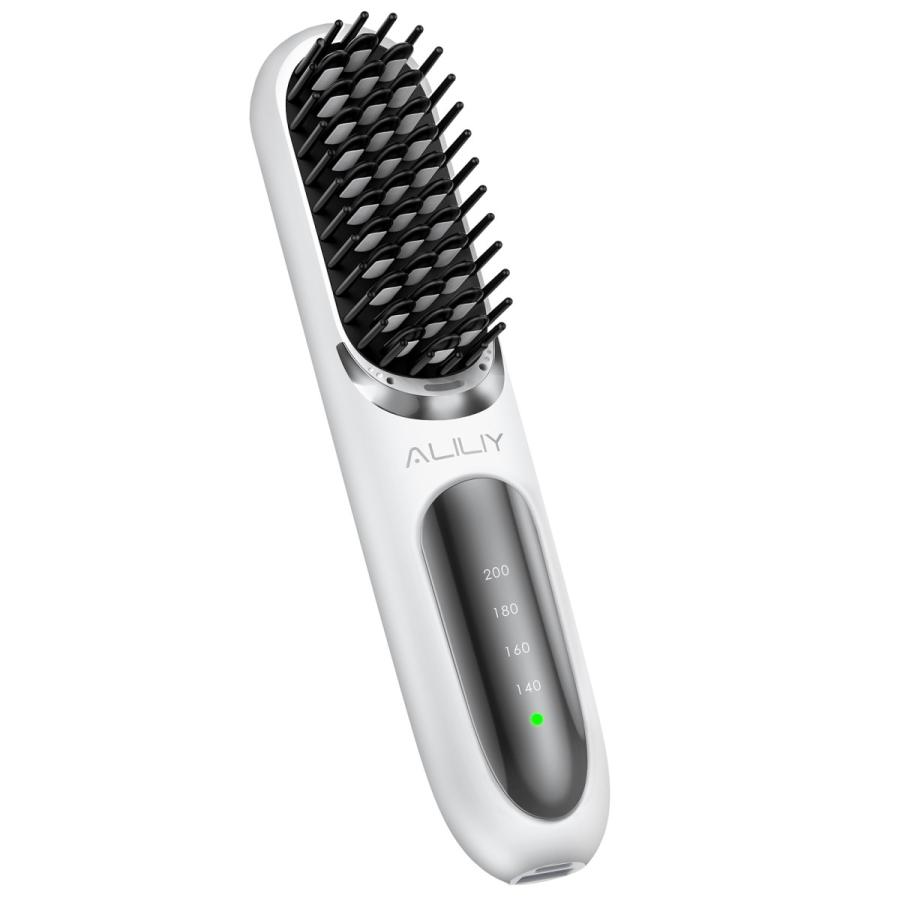 ヒートブラシ コードレス ブラシアイロン 5200mAh ストレート