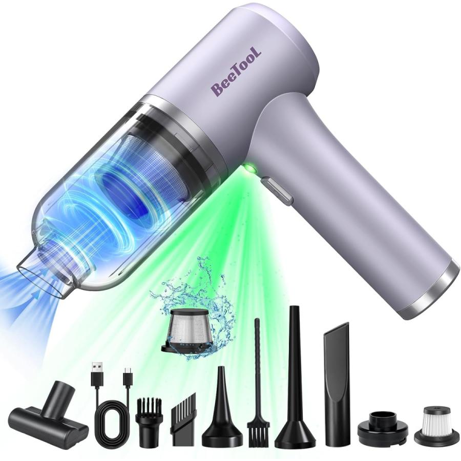 掃除機 コードレス ハンディクリーナーロボット掃除機 強力吸引 薄型ボディ コードレスハンディクリーナー 強力 パワフル吸引 車 ペット