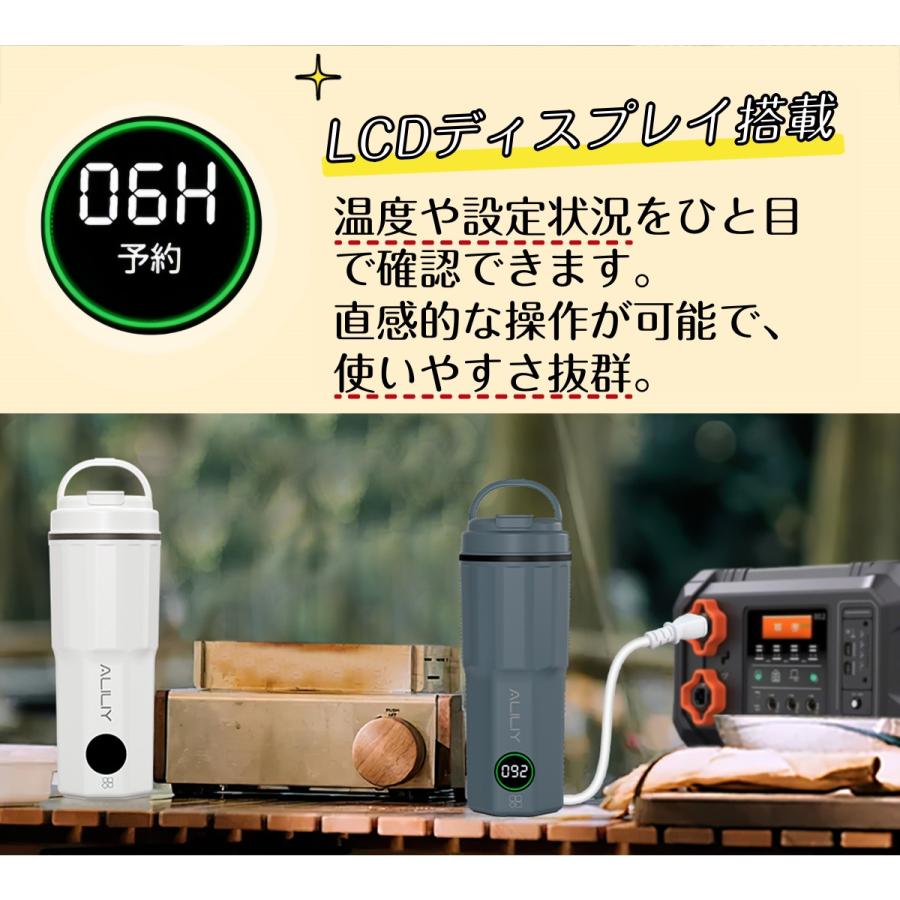 電気ケトル ポータブル 海外対応 携帯 湯沸かしケトル 小型 6段階温度