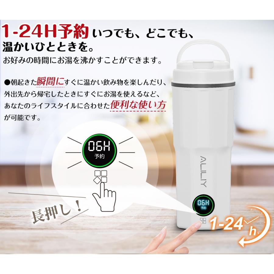 電気ケトル ポータブル 海外対応 携帯 湯沸かしケトル 小型 6段階温度