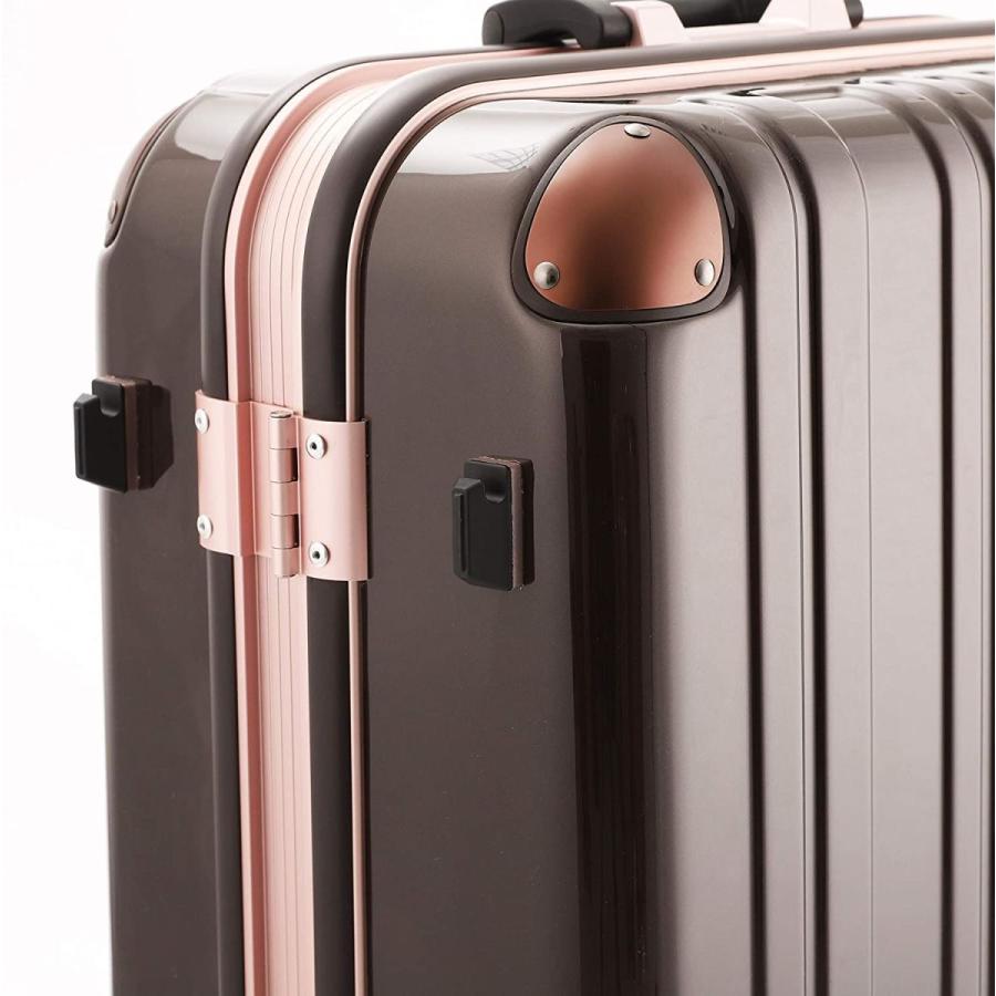 大人気定番商品 フレームタイプ ファスナー 機内持込 ポリカーボネート スーツケース レジェンドウォーカー ダブルキャスター M フレーム ネイビー バッグ Dagl Tg