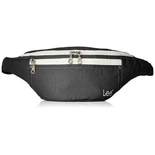 リー 最新アイテム ウエストバッグ 軽量 デニム調ポリエステル ブラック ボディバッグ