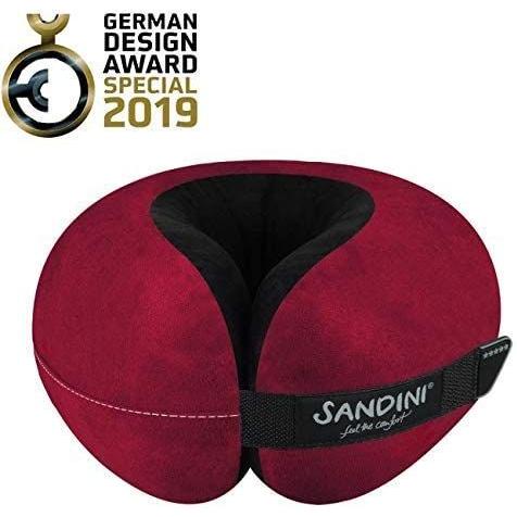 新作人気 プレミアム ドイツ製 Travelfix Sandini ネックピロー お 赤 レッド 19年ドイツ デザイン アワード特別賞受賞 首枕 枕 ピロー Pathwaysfl Org